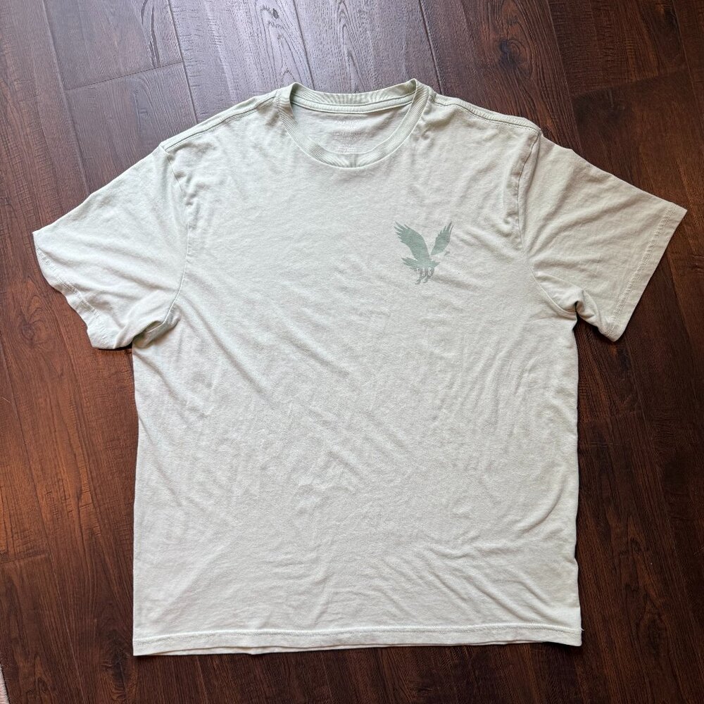 American Eagle 🦅 Soft Standard Fit, Size Large, Eagle Graphic T-Shirt, Green